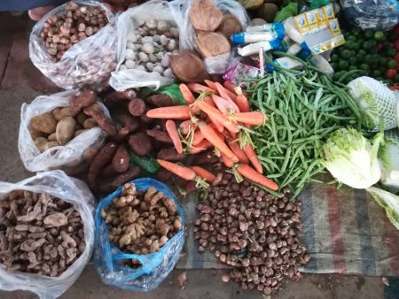 ベトナム北部・サムソン市 ローカル市場 クアンチャウ市場