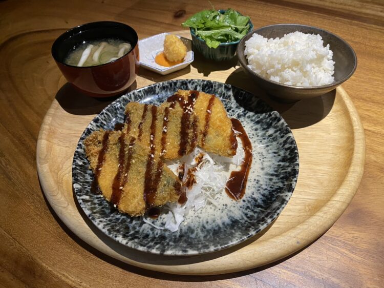 アジフライ定食