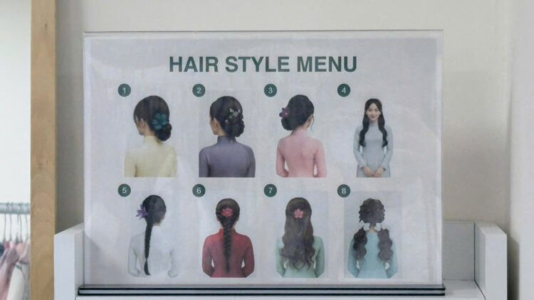 髪型メニュー