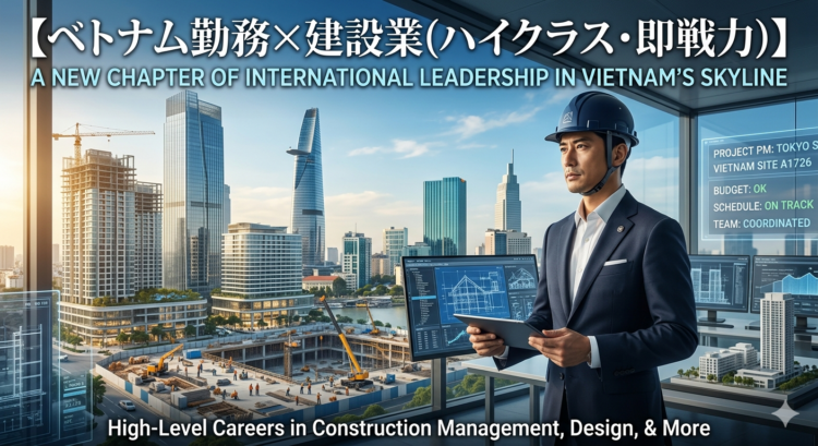 【ベトナム勤務×建設業(ハイクラス・即戦力）】